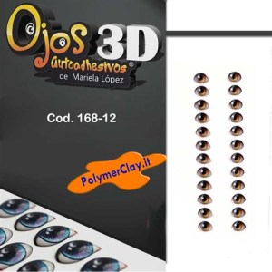 Occhi Ojos 3D Autoadesivi Chico 168-12
