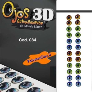 Occhi Ojos 3D Autoadesivi Mediano 084