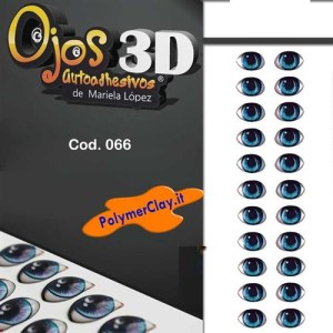 Occhi Ojos 3D Autoadesivi Mini 066