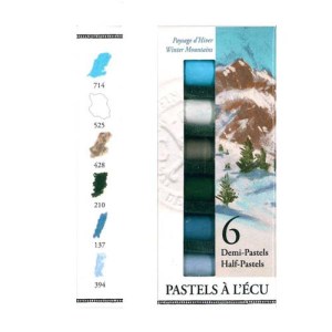 Sennelier Pastelli Soft Ecu, Set 6 1/2 Pastelli Inverno