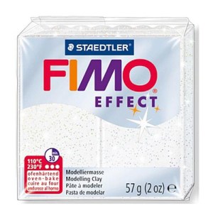 Fimo Effect 56Gr Bianco Glitter 052
