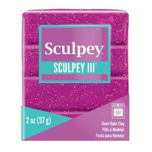 Sculpey Iii 57Gr - Violet Glitter