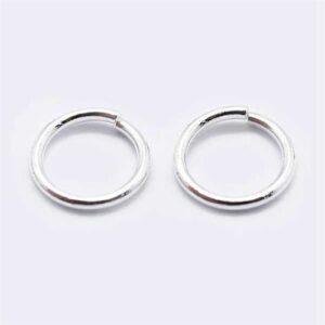 Argento 925 Minuteria Anellino Tondi 3X05Mm 4Pz STER F036 02S 0.5x3mm