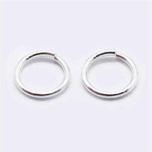 Argento 925 Minuteria Anellino Tondi 4X07Mm 4Pz STER F036 02S 0.7x4mm