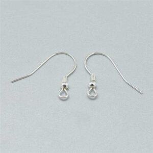 Argento 925 Minuteria Monachella 17X19mm Ago 06Mm 2Pz STER T002 166S