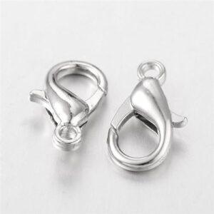 Bigiotteria Chiusura Goccia Argento 12X6 10Pz E102 NF