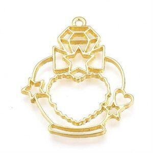 Bigiotteria Pendenti Cavi Profumo 44X37 Oro PALLOY Q351 57G FF