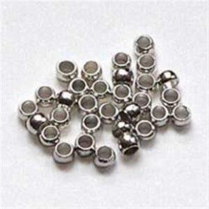 Bigiotteria Schiaccini Argentati 2Mm 300Pz E002 S