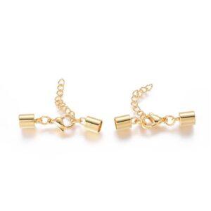 Bigiotteria Terminali Completi Acciaio Inox 304 5Mm Oro X STAS F227 31E G