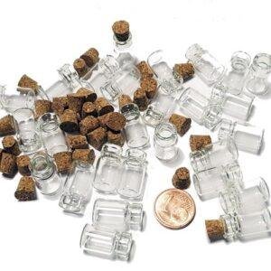 Bottiglie Vetro 18X10mm 36Pz AJEW H004