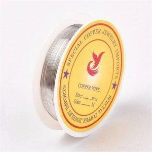 Cavo Metallo Rame 18Mt 1Mm Color Argento CWIR S002 1 0mm