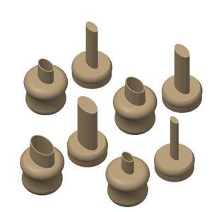 Cutter Espulsione Resina Ovale Set 4Pz 06 08 10 125Cm OVASET