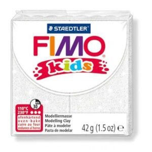 Fimo Kids 052 Bianco Glitter 8030