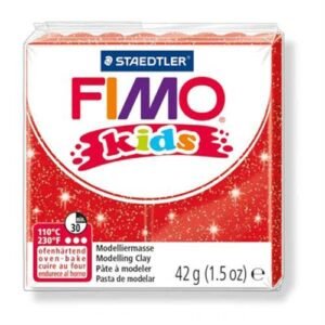 Fimo Kids 212 Rosso Glitter 8030