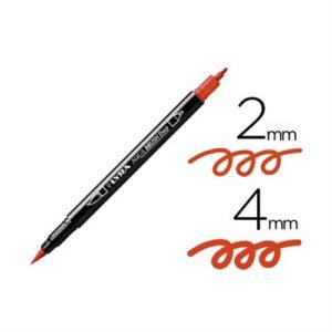 Lyra Aqua Brush Duo Pennarello A Due PunteCarminio Scuro L6520026