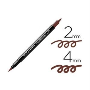 Lyra Aqua Brush Duo Pennarello A Due PunteSeppia Scuro L6520075