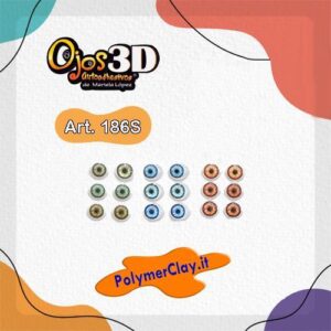 Occhi Ojos 3D Autoadesivi Mediano 186 Assortito ME 186S