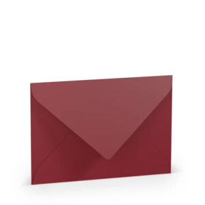 Paperado Papier Busta B6 Foderata 125X176 5 Pz Rosso Bordeaux