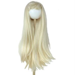 Parrucca Bambole Lisci Biondi 20 22Cm PARLSM202