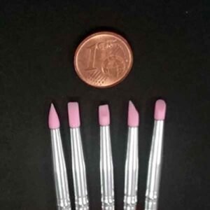 Pennello Silicone Morbido Set 5 Pz N. 0