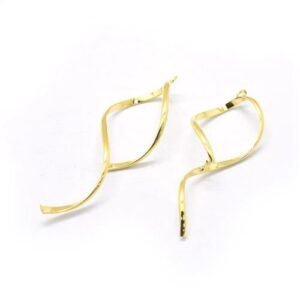 Pinch Bails In Ottone Oro 60X20mm KK L184 14G