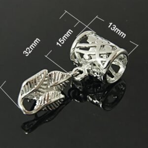 Pinch Bails In Ottone Platino 32X13mm KK H371 P