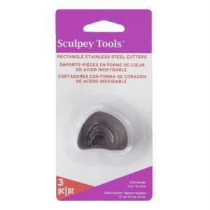 Stampo Metallo Sculpey Irregular Rectangle Cutter Set 3 Pc AMM1014