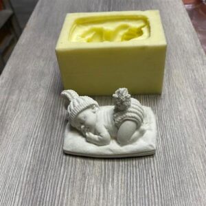 Stampo Silicone Artigianale Bambino Con Cuscino
