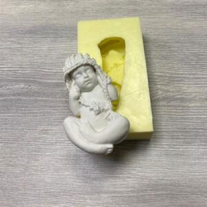 Stampo Silicone Artigianale Bambino Grande Con Cappello