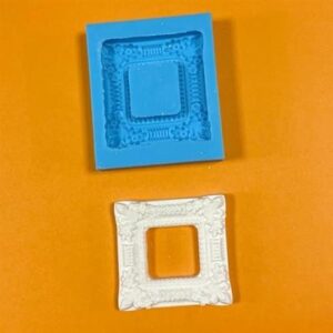 Stampo Silicone Artigianale Cornice Quadra 52x52mm 