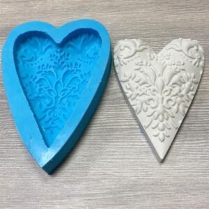 Stampo Silicone Artigianale Cuore Allungato