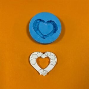 Stampo Silicone Artigianale Cuore Forato