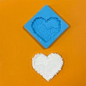Stampo Silicone Artigianale Cuore Volute