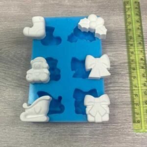 Stampo Silicone Artigianale Natale 6Pz Ass Da 25X25 A 35X3 Cm