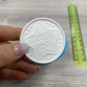 Stampo Silicone Artigianale Pendente Merry Christmas 42X54mm