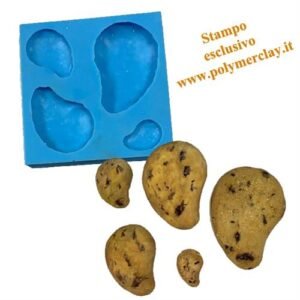 Stampo Silicone Biscotti 4 Misure Gocciole