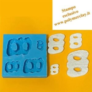 Stampo Silicone Biscotti 4 Misure Molinetti
