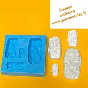 Stampo Silicone Biscotti 4 Misure Ritornelli