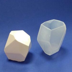 Stampo Silicone Pietra Sfaccettata Fermacarte 60X42x67 DIY WH0020 03a