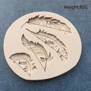 Stampo Silicone Piume 40 80Mm DIY I012