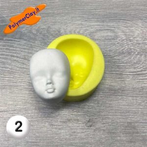 Stampo Silicone Volto 2 42X30mm VS2
