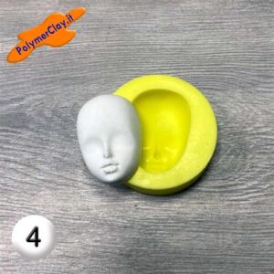 Stampo Silicone Volto 4 40X30mm VS4