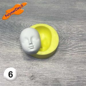 Stampo Silicone Volto 6 42X30mm VS6