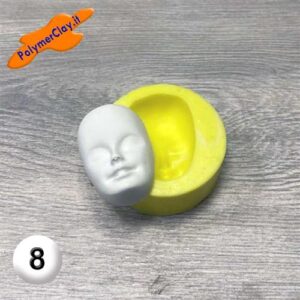 Stampo Silicone Volto 8 39X25mm VS8