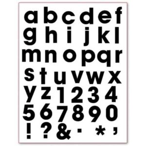 Timbri Clear Stamps 14X18 Alfabeto WTK049