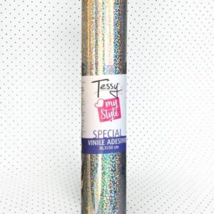 Vinile Adesivo Cm 305X50cm Holografici Silver