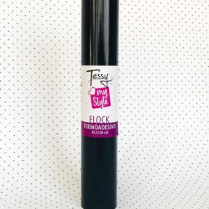 Vinile Termoadesivo Cm 305X50cm Flock Nero