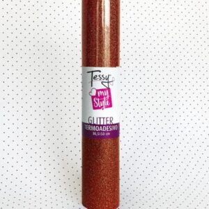 Vinile Termoadesivo Cm 305X50cm Glitter Rame