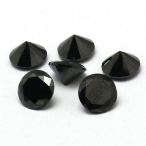 Pietra Sintetica Tonda Zircone 2mm Nero 50pz Zirc M002 008