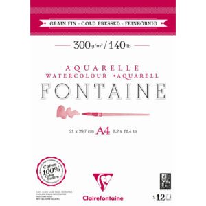 Blocco Fontaine A4 Gr.fine 12f 300g 100 Cotone 975947c